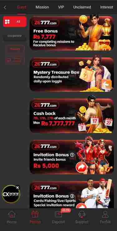 Features of 777ZC Game