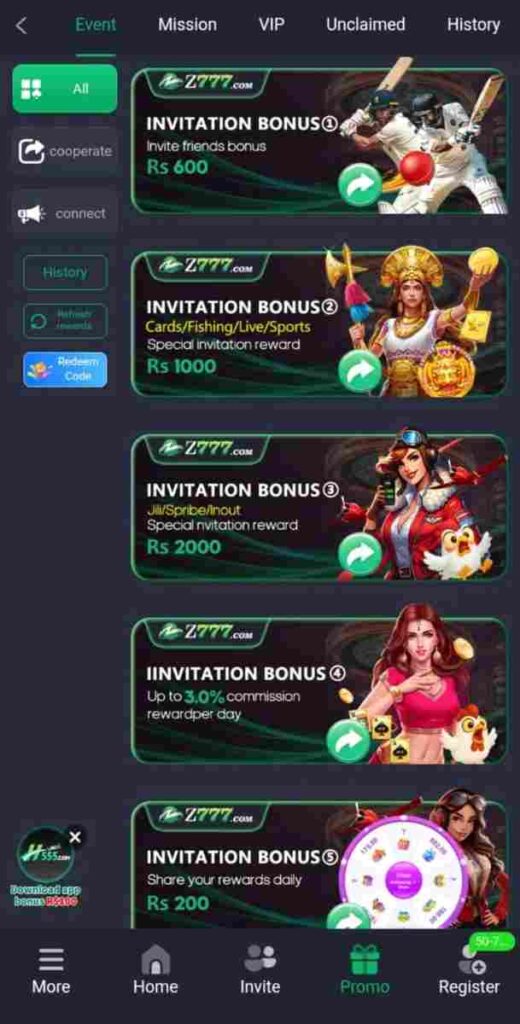 Features of Z777 Game